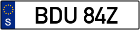 Trailer License Plate